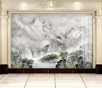 3D Woods Mountains WC1571 Wall Murals