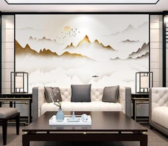 3D Deep Mountain Sunrise 1741 Wall Murals Wallpaper AJ Wallpaper 2 