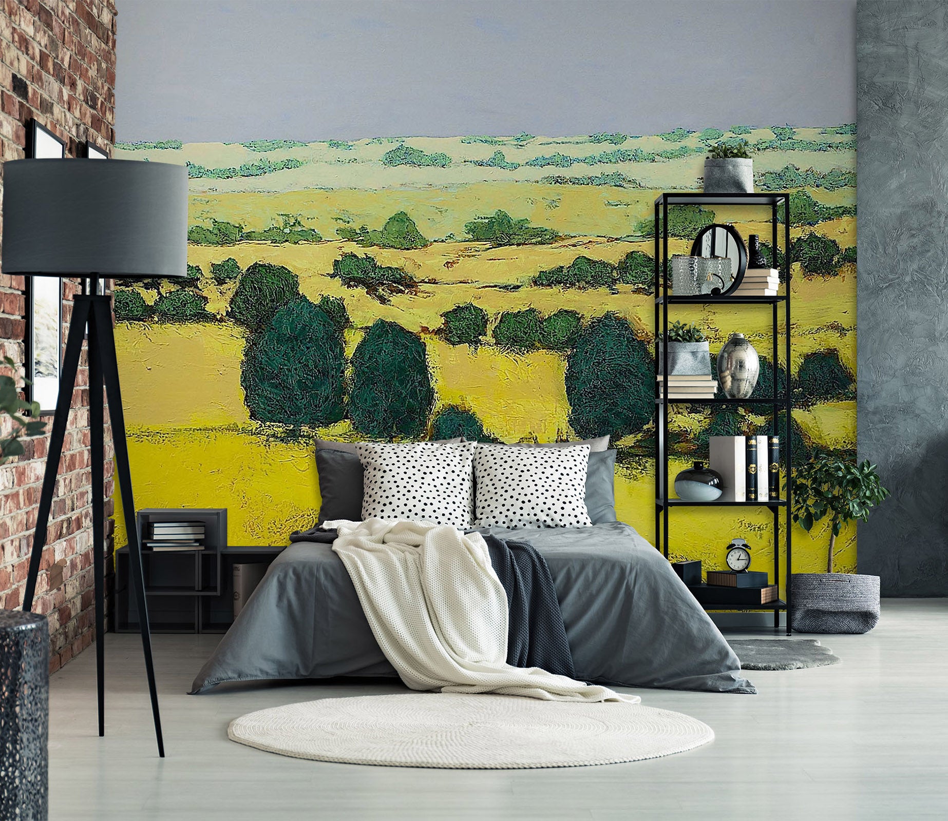 3D Summer Field 106 Allan P. Friedlander Wall Mural Wall Murals