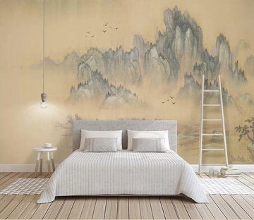 3D Ink Mountain 2556 Wall Murals Wallpaper AJ Wallpaper 2 