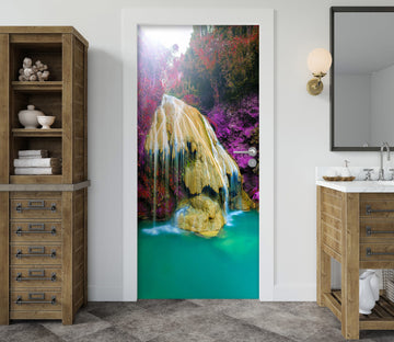 3D Waterfall Tree 23029 Door Mural