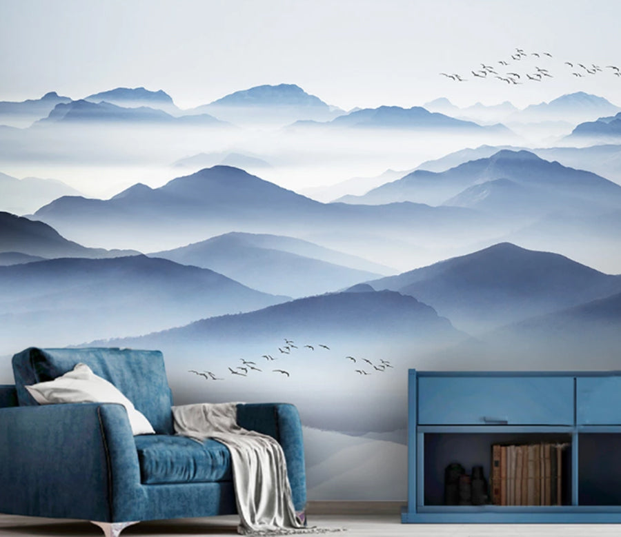 3D Misty Valley WC1366 Wall Murals