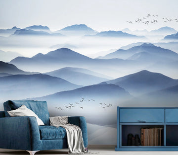 3D Misty Valley WC1366 Wall Murals