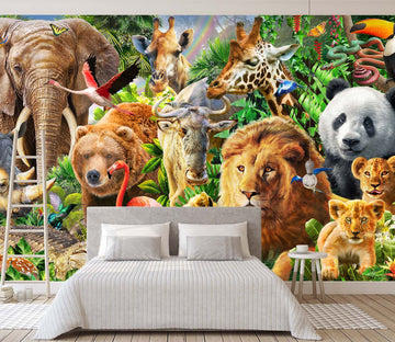 3D Animal World 1425 Adrian Chesterman Wall Mural Wall Murals Wallpaper AJ Wallpaper 2 