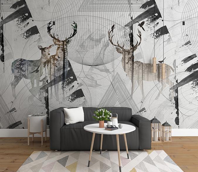 3D Elk 173 Wall Murals Wallpaper AJ Wallpaper 2 