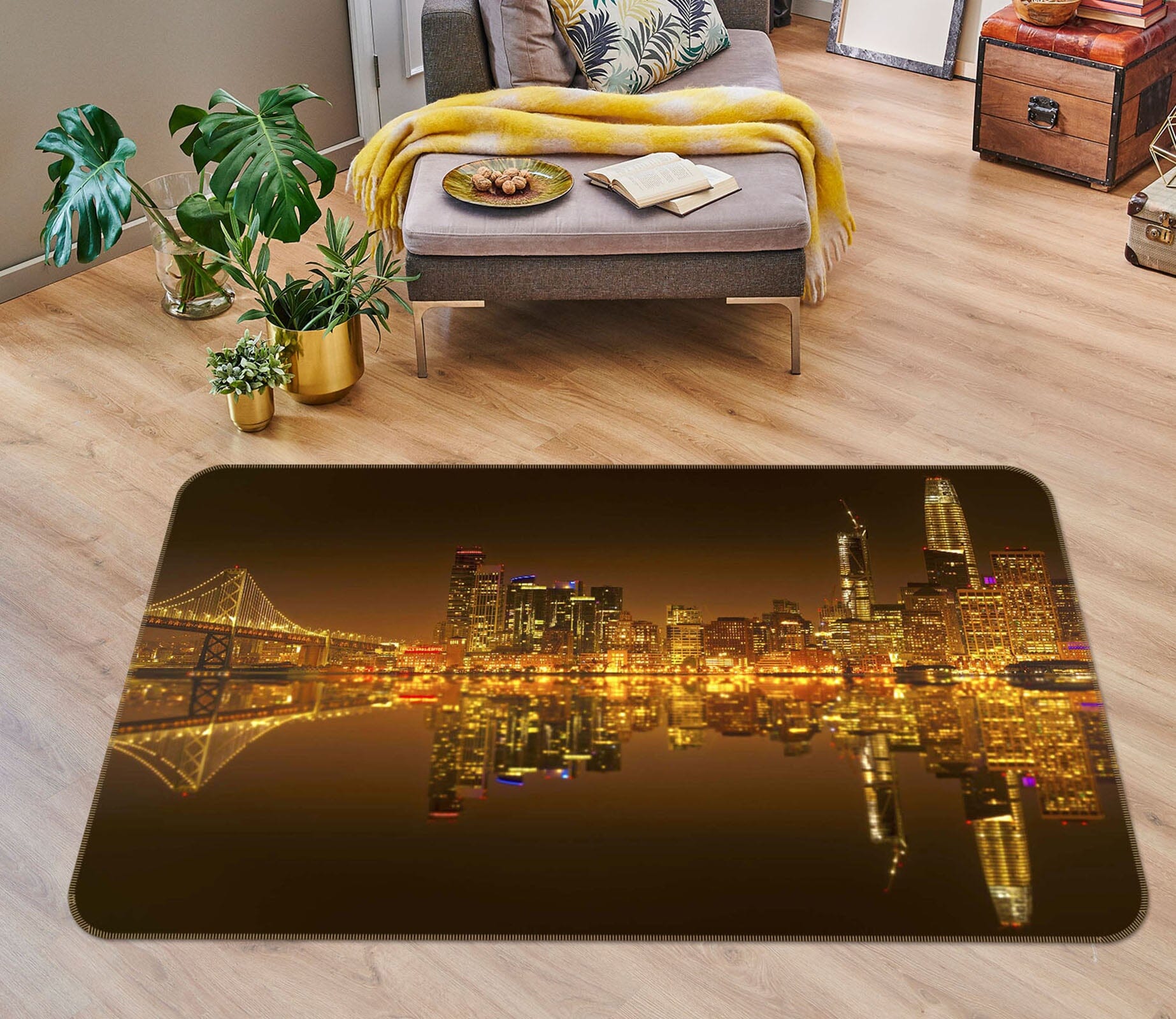 3D Golden Lights 1168 Marco Carmassi Rug Non Slip Rug Mat Mat AJ Creativity Home 