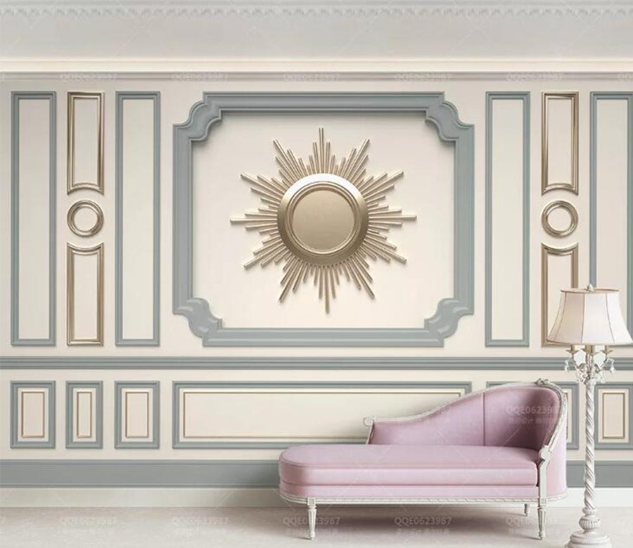 3D Abstract Sun WC219 Wall Murals