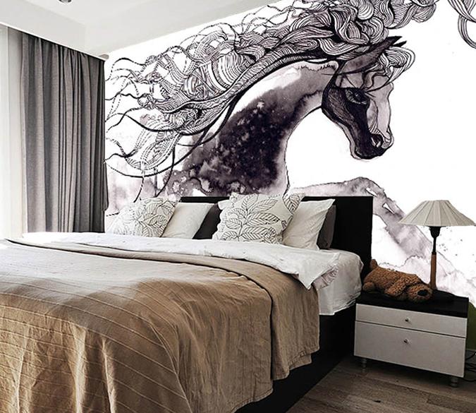 3D Abstract Horse 189 Wall Murals Wallpaper AJ Wallpaper 2 