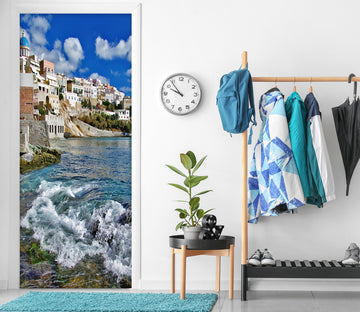 3D Seaside House 23065 Door Mural