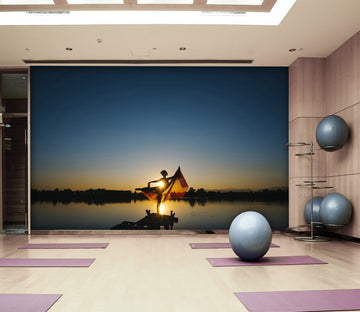 3D Sunset Dance 201 Wall Murals