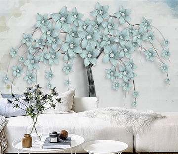 3D Green Flower Tree WC2731 Wall Murals