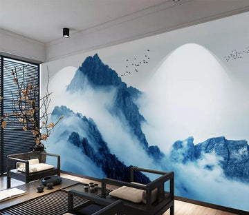 3D Mountain Fog WC530 Wall Murals