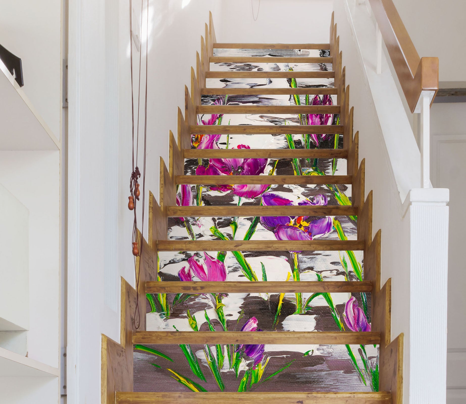 3D Flowers Grass 823 Skromova Marina Stair Risers