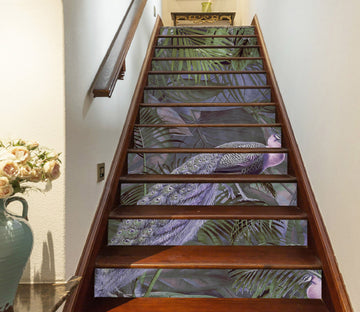 3D Peacock Leaves 10478 Andrea Haase Stair Risers