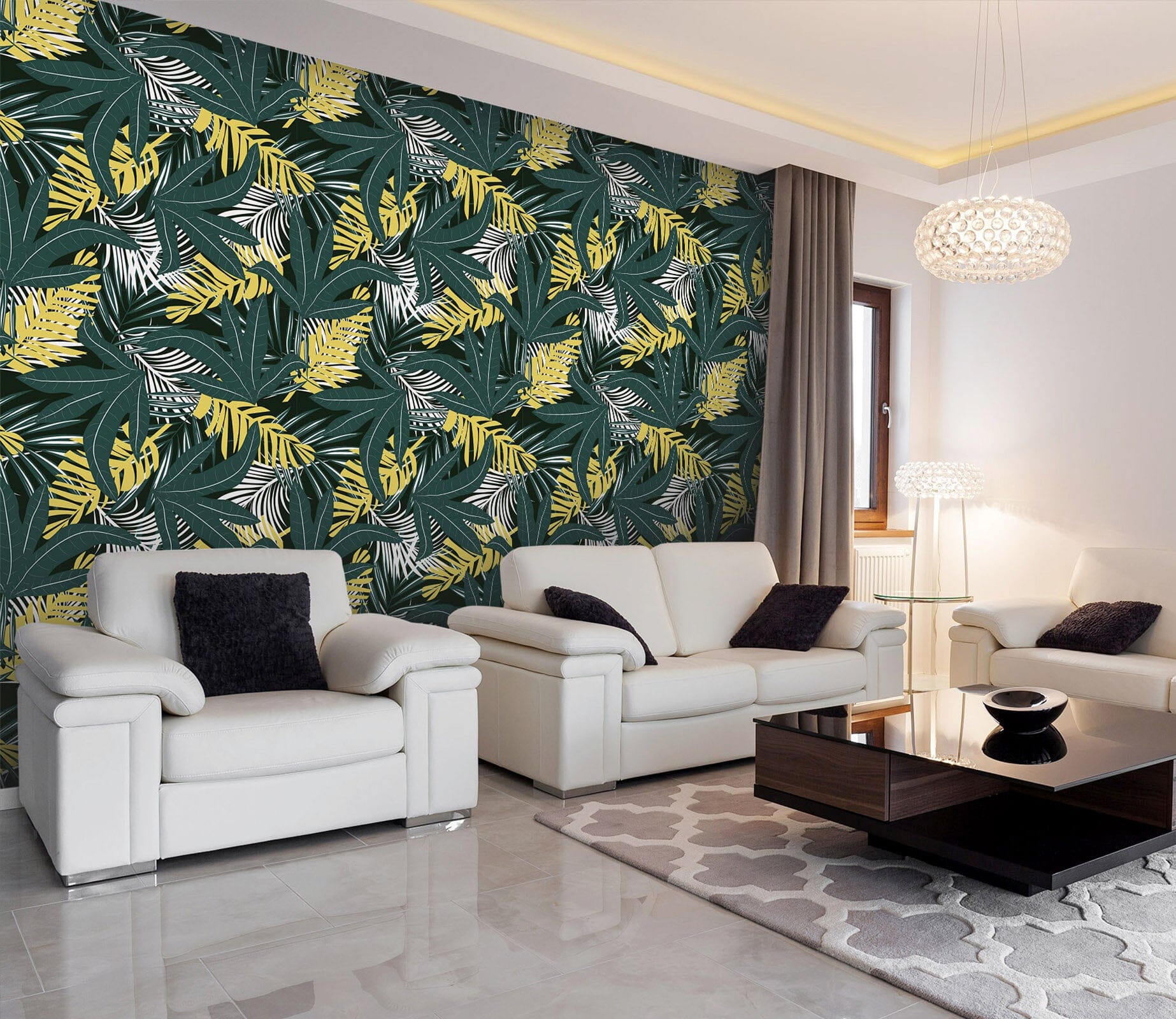 3D Green Plant Leaves 13 Wall Murals Wallpaper AJ Wallpaper 2 