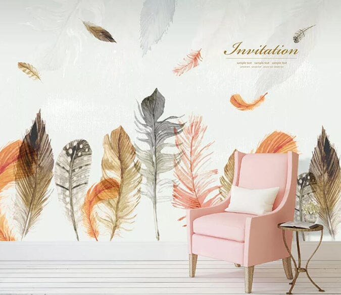 3D Colored Feathers 1421 Wall Murals Wallpaper AJ Wallpaper 2 