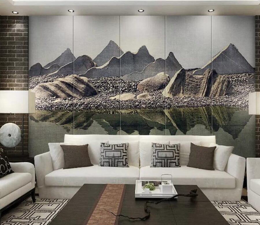 3D Valley River WC210 Wall Murals