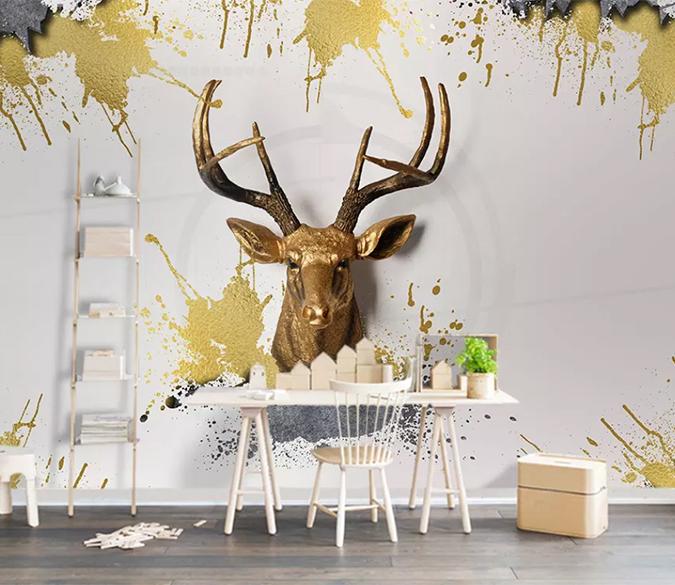 3D Elk Head 1207 Wall Murals Wallpaper AJ Wallpaper 2 