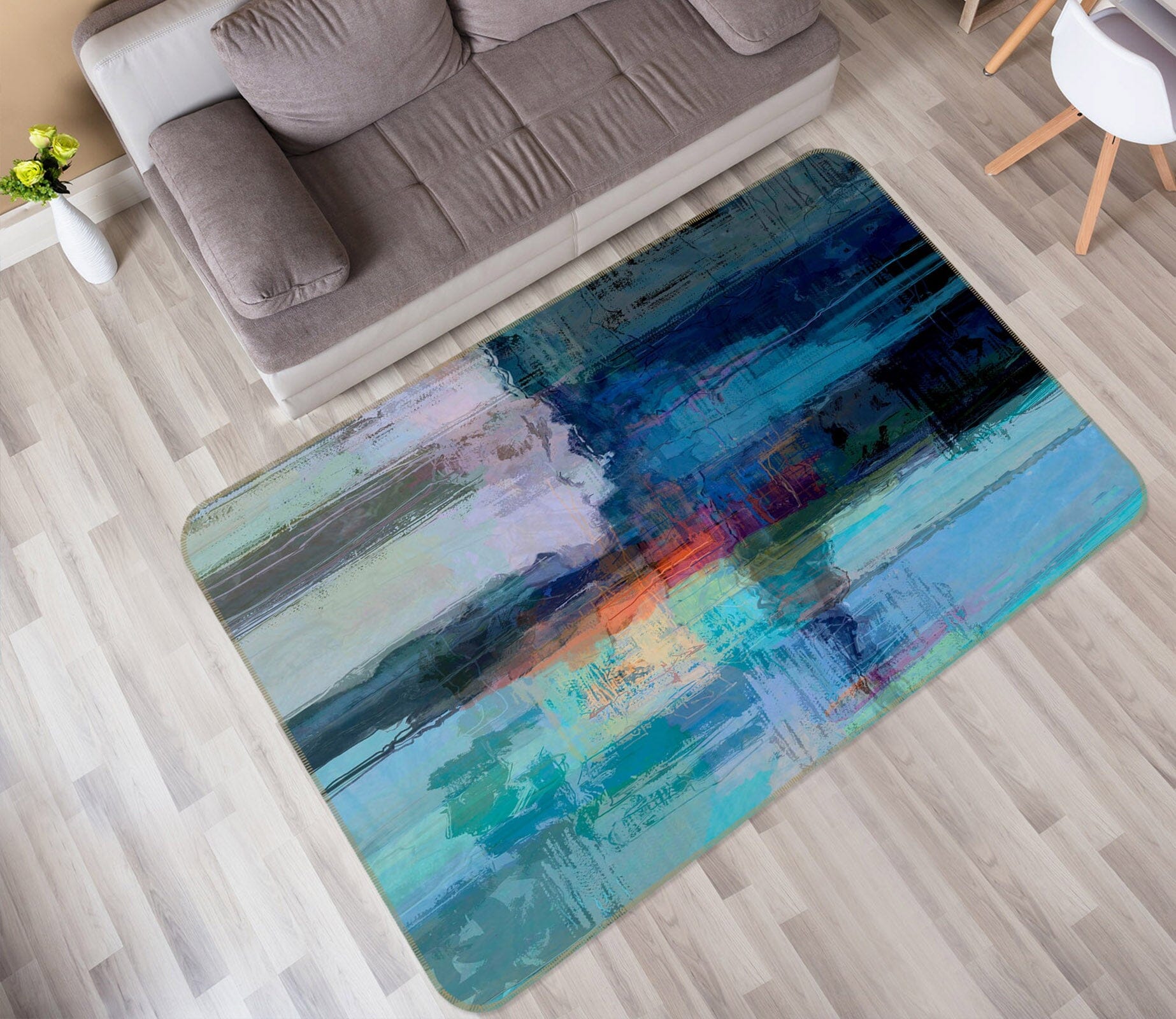 3D Lake Light 1003 Michael Tienhaara Rug Non Slip Rug Mat Mat AJ Creativity Home 