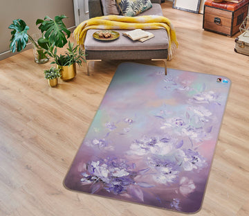 3D Beautiful Flower 1272 Skromova Marina Rug Non Slip Rug Mat