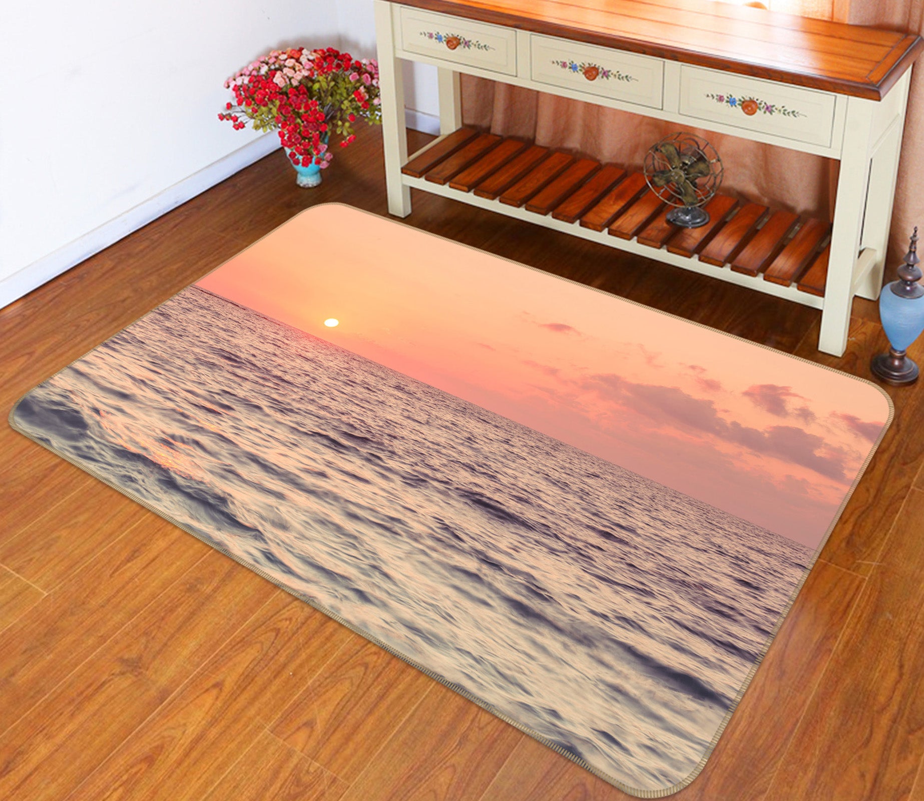 3D Solar Sea Level 136 Assaf Frank Rug Non Slip Rug Mat