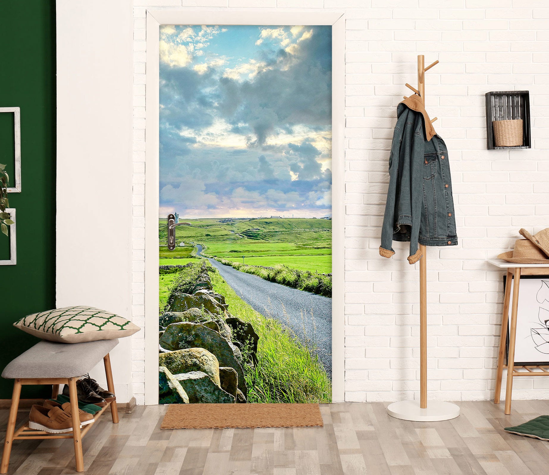 3D Grass Road 110196 Kathy Barefield Door Mural