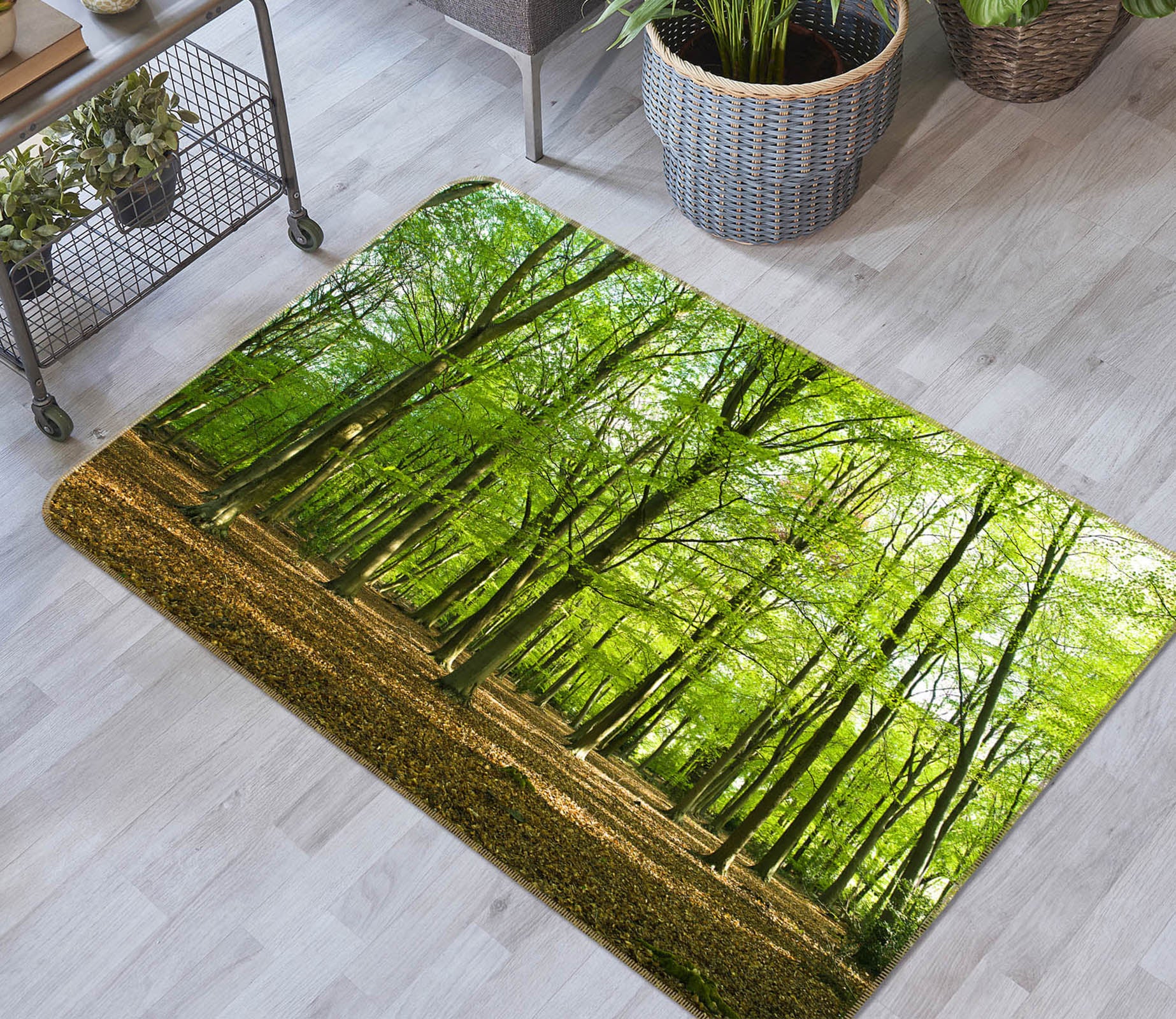 3D Forest 83198 Assaf Frank Rug Non Slip Rug Mat