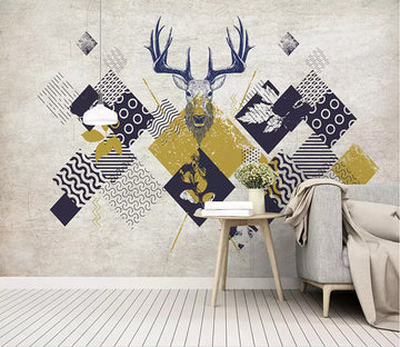 3D Elk Head 1571 Wall Murals Wallpaper AJ Wallpaper 2 