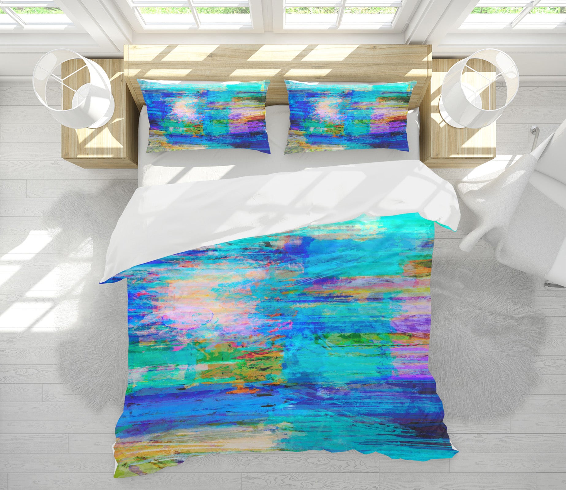 3D Blue Painting 1009 Michael Tienhaara Bedding Bed Pillowcases Quilt