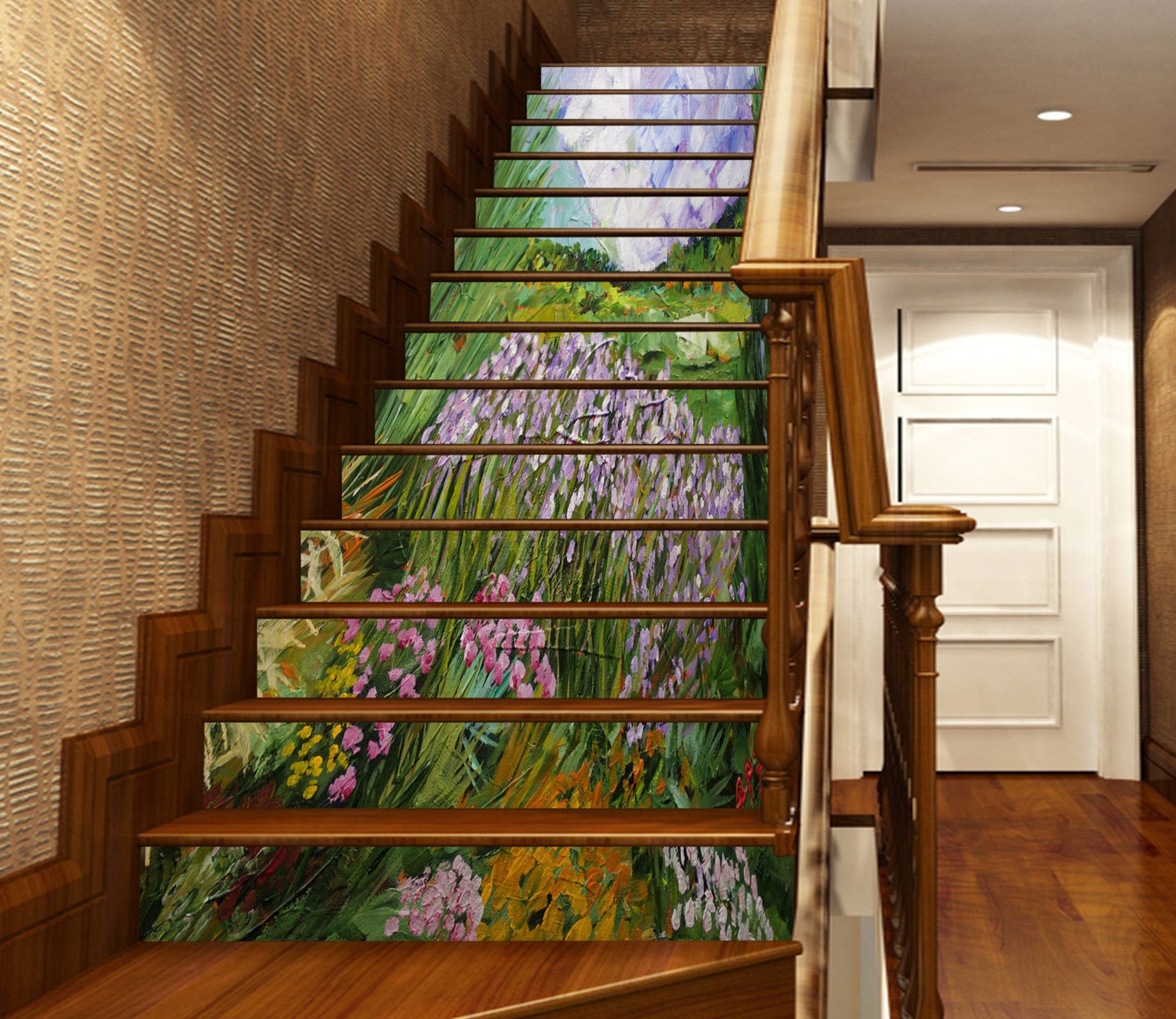 3D Flower Meadow 9098 Allan P. Friedlander Stair Risers