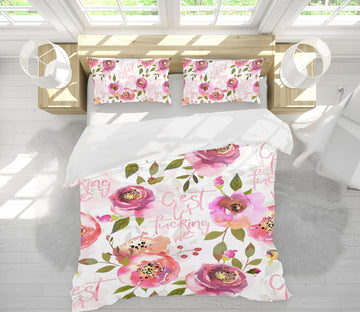 3D Graffiti Red Flower 057 Uta Naumann Bedding Bed Pillowcases Quilt