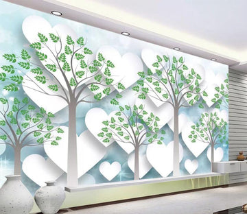 3D Green Tree WC1794 Wall Murals