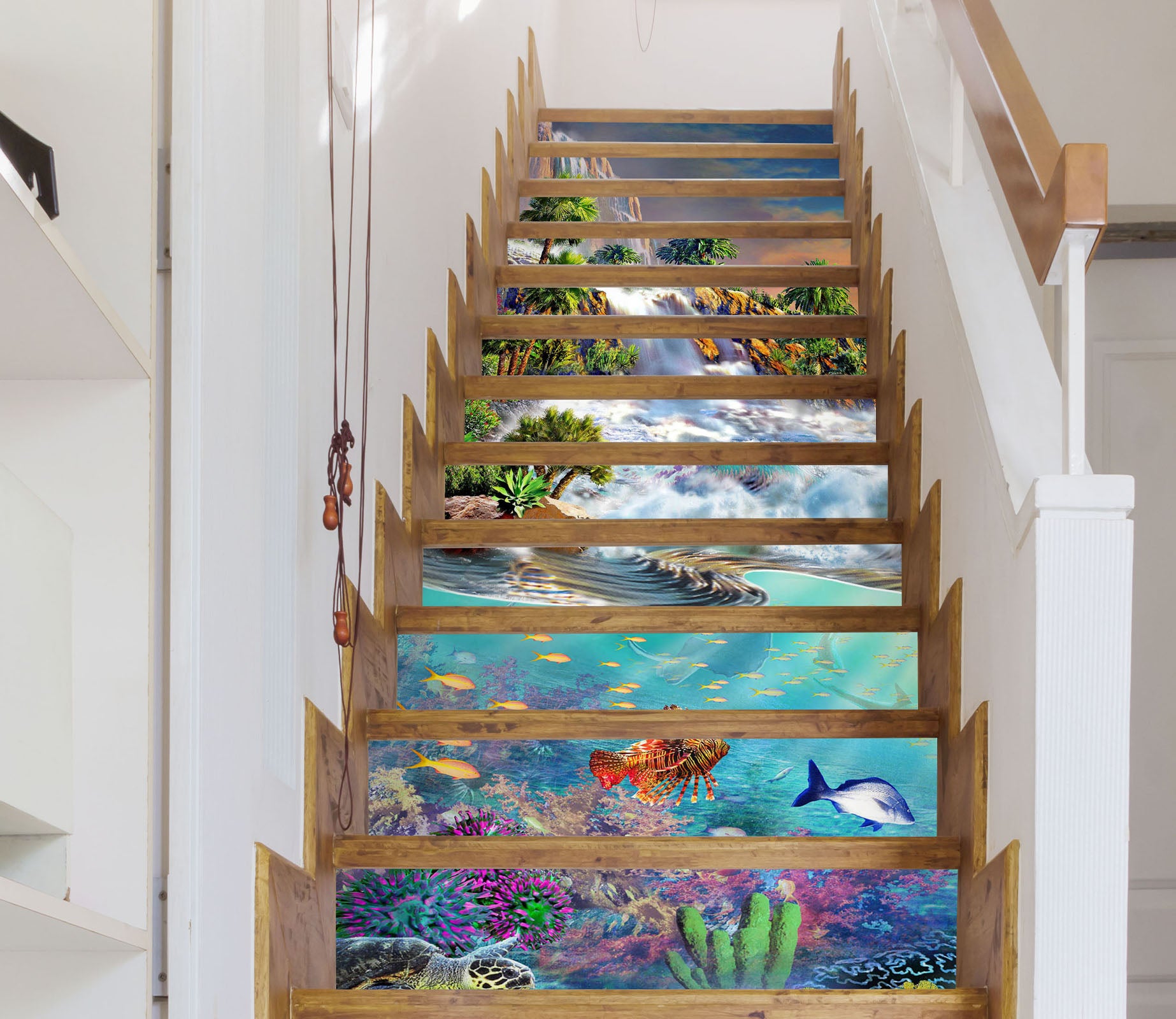 3D Underwater Coral 96167 Adrian Chesterman Stair Risers