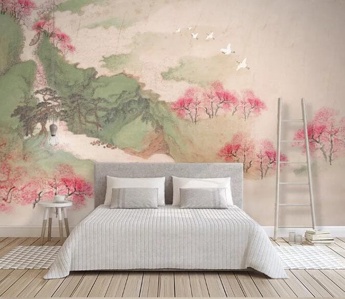 3D Lotus Pond 1793 Wall Murals Wallpaper AJ Wallpaper 2 