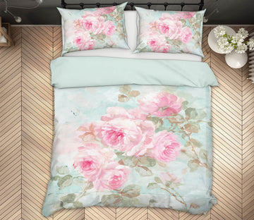 3D Roses Blooming 109 Debi Coules Bedding Bed Pillowcases Quilt