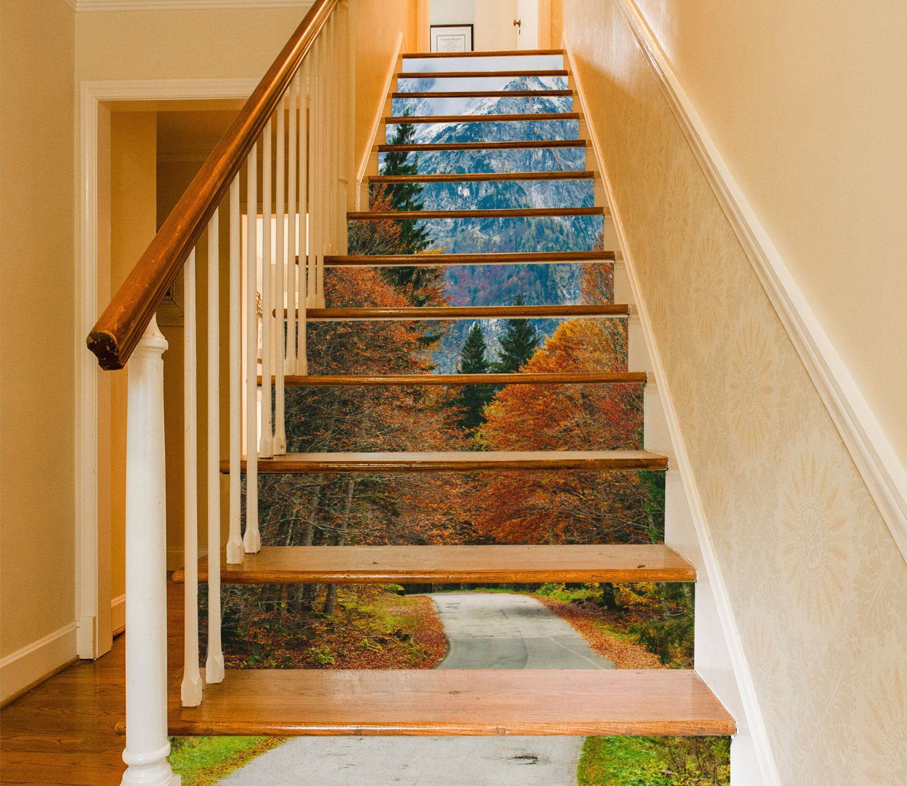 3D Natural Scenery 956 Stair Risers Wallpaper AJ Wallpaper 