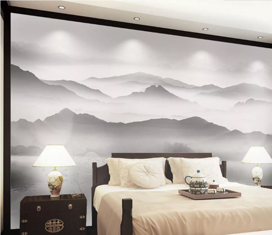 3D Lake Boating WC916 Wall Murals