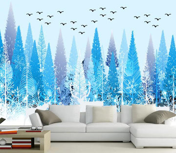 3D Blue Cypress WC1306 Wall Murals