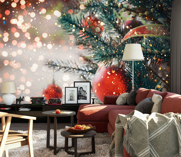 3D Red Ball Pendant 58052 Wall Murals