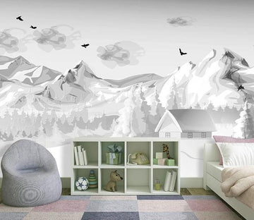 3D Snow Mountain 1391 Wall Murals Wallpaper AJ Wallpaper 2 