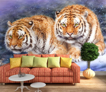 3D Snow Tiger 5442 Kayomi Harai Wall Mural Wall Murals