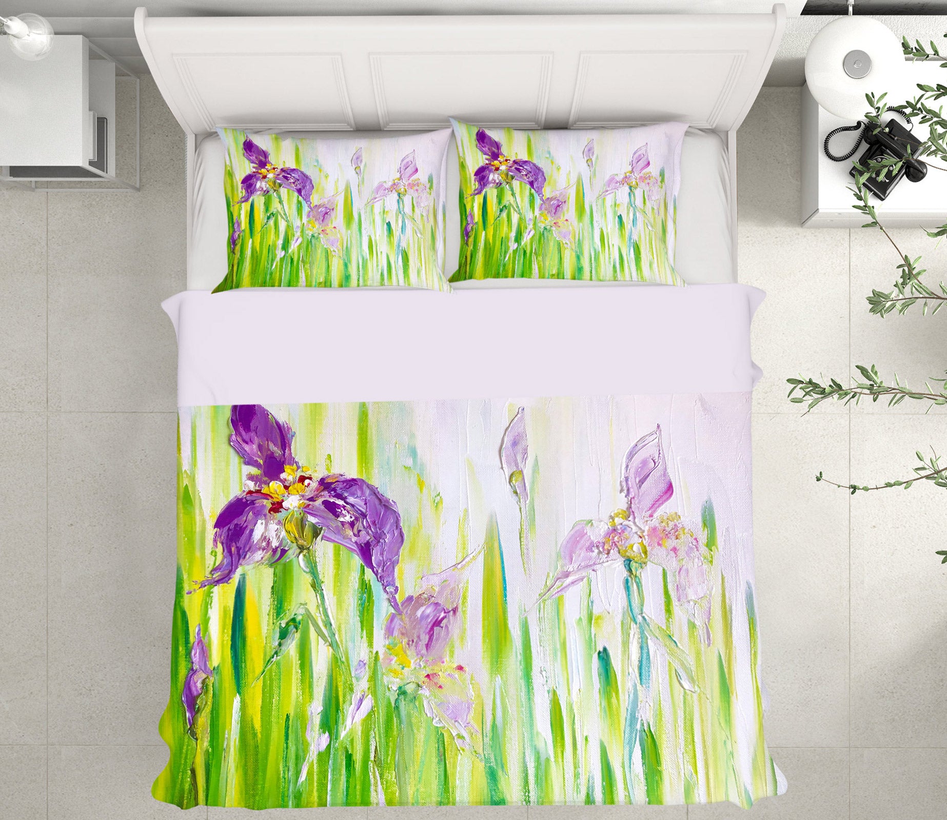 3D Purple Flower 449 Skromova Marina Bedding Bed Pillowcases Quilt