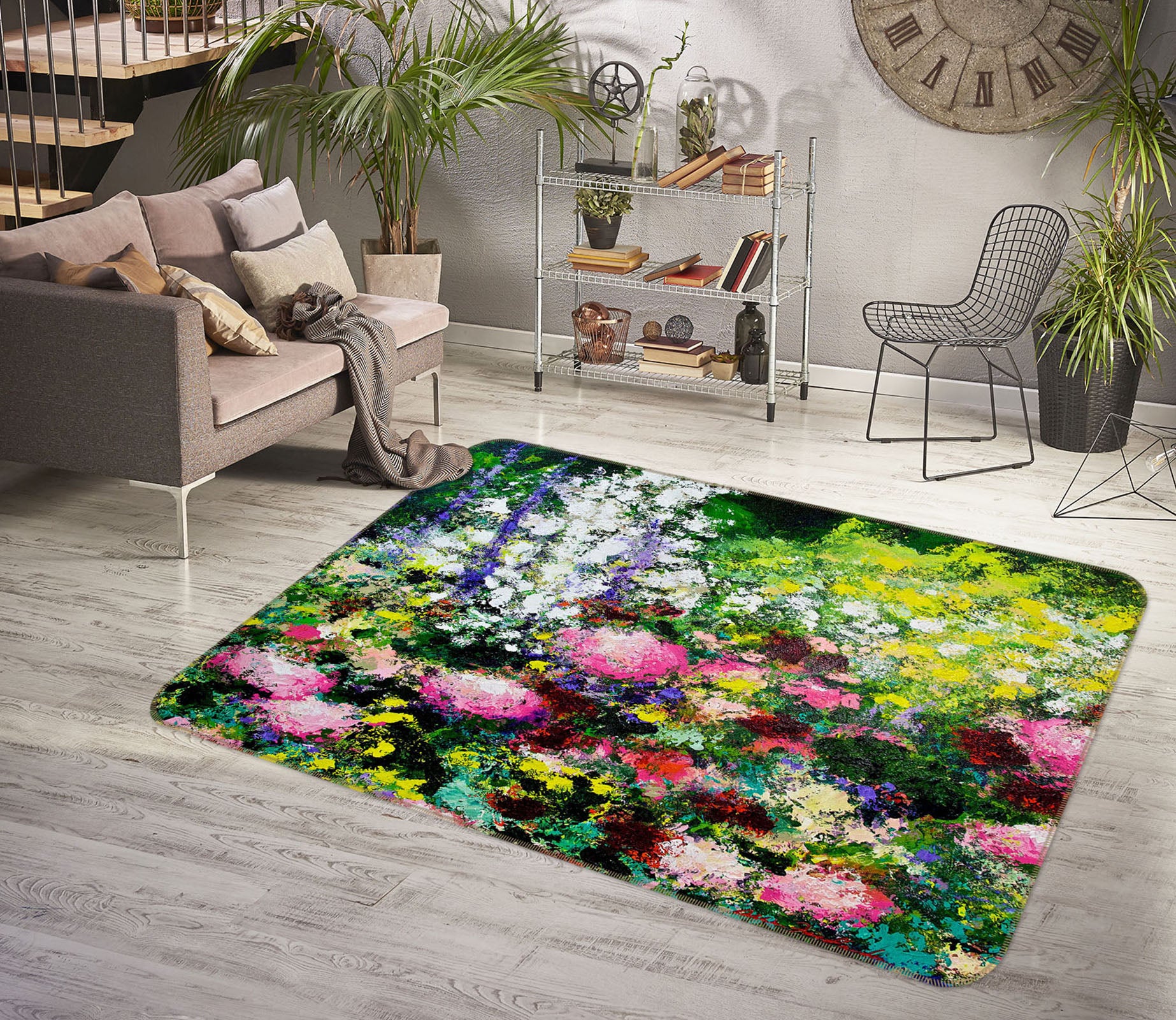 3D Summer Time 1063 Allan P. Friedlander Rug Non Slip Rug Mat