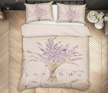 3D Bouquet Purple 2107 Debi Coules Bedding Bed Pillowcases Quilt