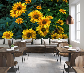 3D Sun Flower 134 Jerry LoFaro Wall Mural Wall Murals