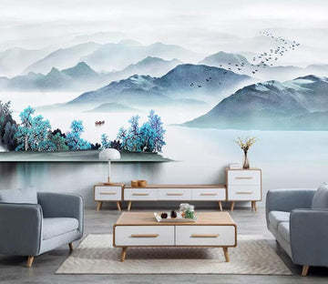 3D River Valley 1887 Wall Murals Wallpaper AJ Wallpaper 2 