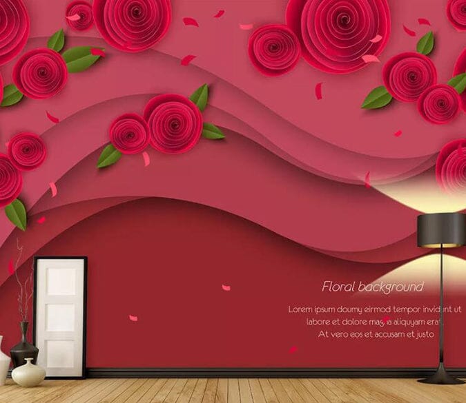 3D Red Rose 1403 Wall Murals Wallpaper AJ Wallpaper 2 