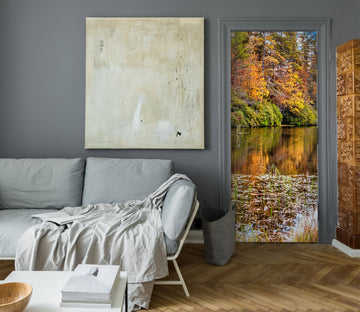 3D Forest Riverside 10833 Beth Sheridan Door Mural