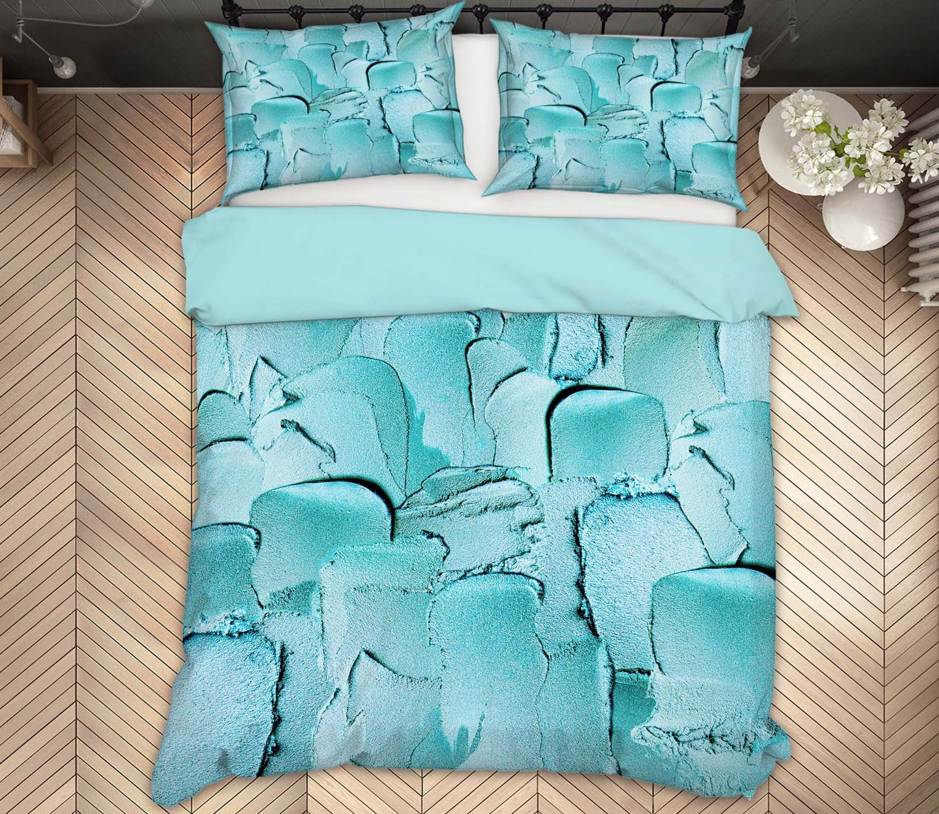 3D Blue Pigment 018 Uta Naumann Bedding Bed Pillowcases Quilt