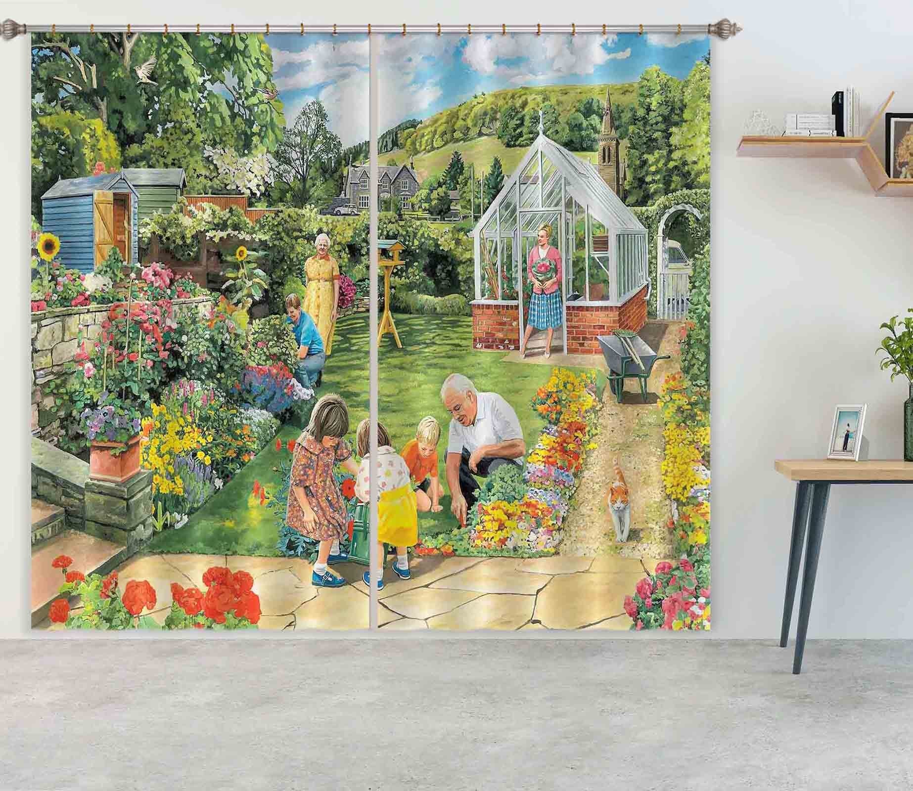 3D Gardening With Grandad 065 Trevor Mitchell Curtain Curtains Drapes Curtains AJ Creativity Home 